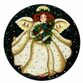 Melissa Shirley Designs Elegant Angel Ornament Needlepoint Canvas