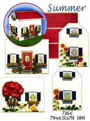 Melissa Shirley Designs 3D Summer House Needlepoint Canvas