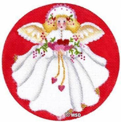 Melissa Shirley Designs February's Angel Needlepoint Canvas
