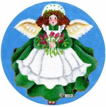 Melissa Shirley Designs March's Angel Needlepoint Canvas