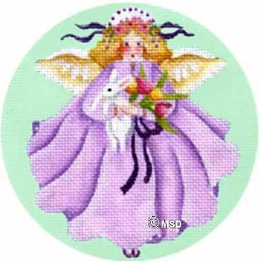 Melissa Shirley Designs April's Angel Needlepoint Canvas