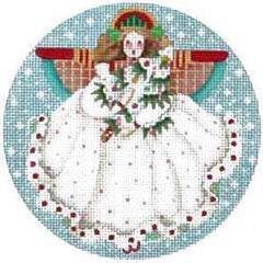 Melissa Shirley Designs Peppermint Stick Angel Orn Needlepoint Canvas