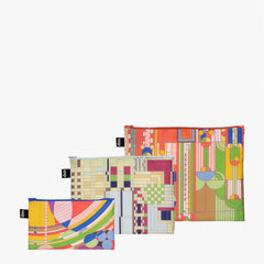 LOQI Frank Lloyd Wright Recycled Project Bags - Set of 3