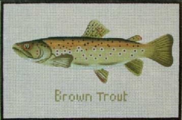 Melissa Shirley Designs Brown Trout 881-C Needlepoint Canvas
