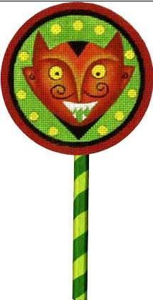 Melissa Shirley Designs Devil Lollipop Needlepoint Canvas