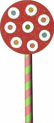 Melissa Shirley Designs Spotted Lollipop Needlepoint Canvas