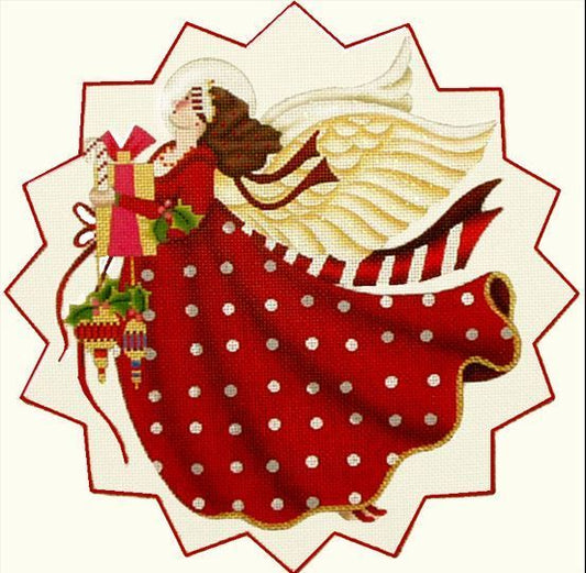 Melissa Shirley Designs Candy Cane Angel Needlepoint Canvas