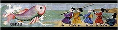 Melissa Shirley Designs Fishing Eyeglass Case Needlepoint Canvas
