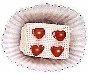 Melissa Shirley Designs Cinnamon Heart Truffle Needlepoint Canvas