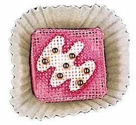 Melissa Shirley Designs Strawberry Truffle Needlepoint Canvas