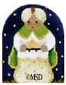 Melissa Shirley Designs Nativity Thimble-3rd King Needlepoint Canvas