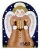 Melissa Shirley Designs Nativity Thimble-Rust Angel Needlepoint Canvas