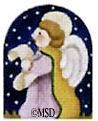 Melissa Shirley Designs Nativity Thimble-Lavender Angel Needlepoint Canvas