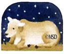 Melissa Shirley Designs Nativity Thimble-Ox Needlepoint Canvas