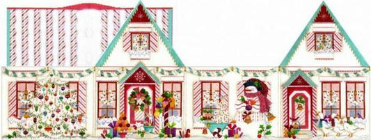 Melissa Shirley Designs Peppermint Stick House Needlepoint Canvas