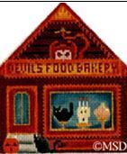 Melissa Shirley Designs Devil's Food Bakery Needlepoint Canvas