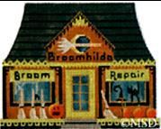 Melissa Shirley Designs Broom Repair Shop Needlepoint Canvas