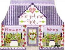 Melissa Shirley Designs Forget-Me-Not Shop Needlepoint Canvas