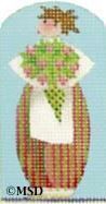 Melissa Shirley Designs Red R. Roses Needlepoint Canvas