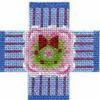 Melissa Shirley Designs Christmas Petit Four- Wreath Needlepoint Canvas