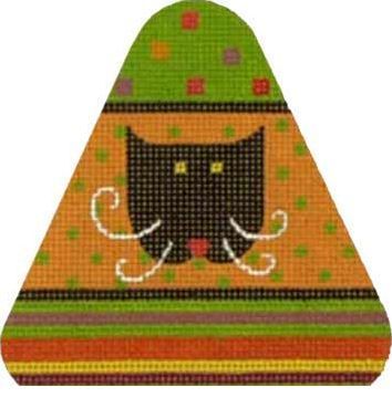 Melissa Shirley Designs Candy Corn Cat Needlepoint Canvas