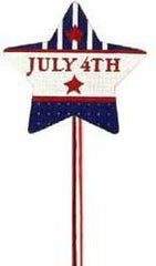 Melissa Shirley Designs July 4th Star Needlepoint Canvas