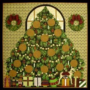 Melissa Shirley Designs Advent Calendar Tree Needlepoint Canvas