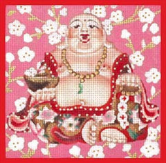 Melissa Shirley Designs Laughing Buddah Needlepoint Canvas