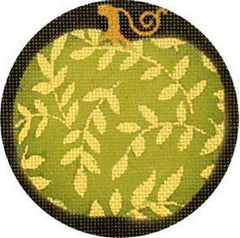 Melissa Shirley Designs Gold Metallic Pumpkins E Needlepoint Canvas