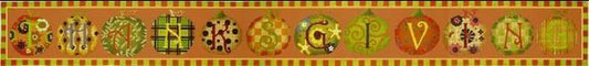 Melissa Shirley Designs Thanksgiving Banner Needlepoint Canvas