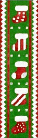 Melissa Shirley Designs Boot Ribbon Candy Needlepoint Canvas