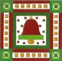 Melissa Shirley Designs Bell Patterned Ornament Needlepoint Canvas