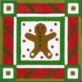 Melissa Shirley Designs Gingerbread Man Ornament Needlepoint Canvas