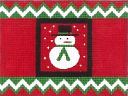 Melissa Shirley Designs Snowman Cracker 1366 Needlepoint Canvas