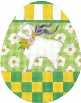 Melissa Shirley Designs Animal Egg-Ewe Needlepoint Canvas