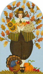 Melissa Shirley Designs Sweet Harvest- Pilgrim Boy Needlepoint Canvas