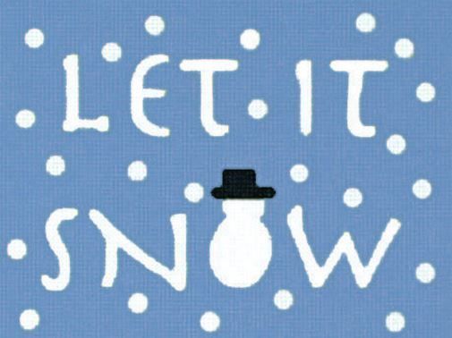 Melissa Shirley Designs Let It Snow-Blue Needlepoint Canvas