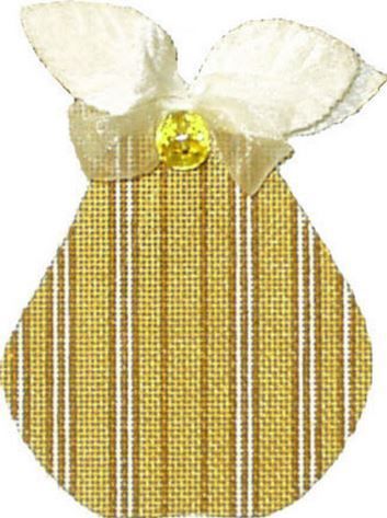 Melissa Shirley Designs Golden Pears-Stripes Needlepoint Canvas