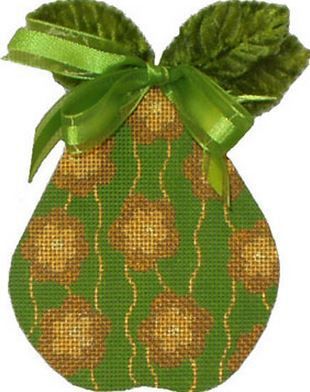 Melissa Shirley Designs Flowers Pear Needlepoint Canvas