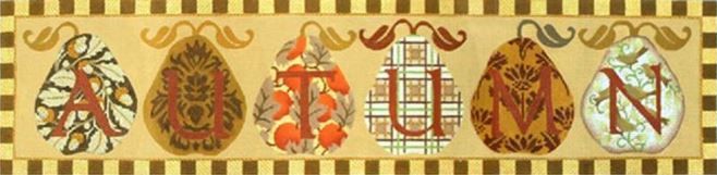 Melissa Shirley Designs Autumn Banner Needlepoint Canvas