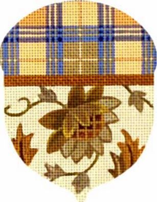 Melissa Shirley Designs Jacobean Acorn Needlepoint Canvas