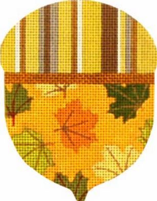 Melissa Shirley Designs Autumn Leaves Acorn Needlepoint Canvas