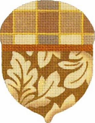 Melissa Shirley Designs Big Leaves Acorn Needlepoint Canvas