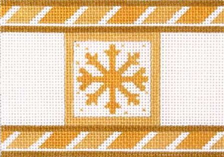 Melissa Shirley Designs Gold Crackers- Snowflake Needlepoint Canvas