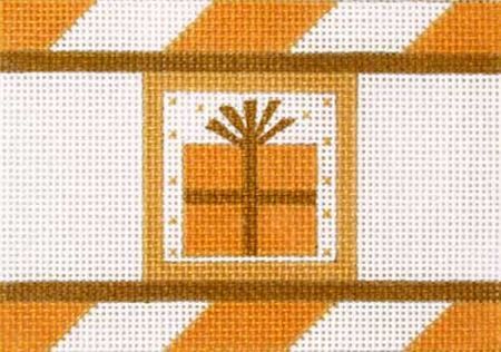 Melissa Shirley Designs Gold Crackers- Present Needlepoint Canvas