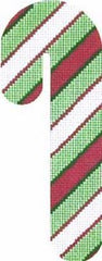 Melissa Shirley Designs Fruit Stripe Candy Cane Needlepoint Canvas