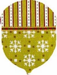 Melissa Shirley Designs Snowflake Acorn Needlepoint Canvas