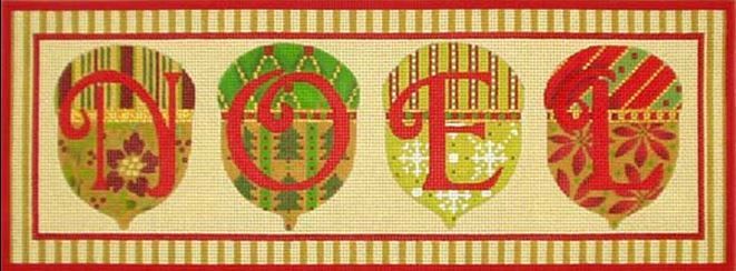 Melissa Shirley Designs Noel Banner Needlepoint Canvas