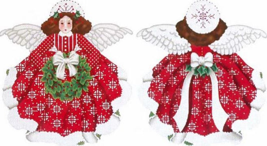 Melissa Shirley Designs Red Angel Topper Needlepoint Canvas