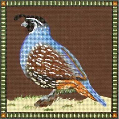 Melissa Shirley Designs Quail C Needlepoint Canvas